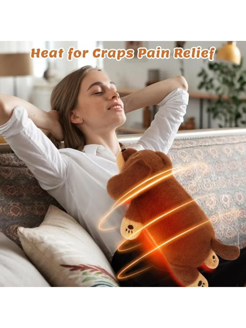 2lb Microwavable Dachshund Heating Pad for Cramps & Pain Relief - Gift for Kids